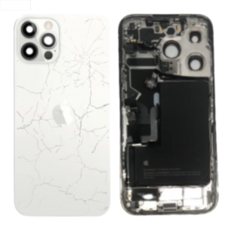 Back Cover - Empty Frame iPhone 12 Pro Max White (Original Disassembled) - Broken, wholesale price