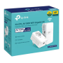 Wi-Fi Booster, Range Extender - TP-Link TL-WPA7617 AV1000 Wi-Fi Powerline Repeater Amplifier Kit with Pass-Through Socket - Whit