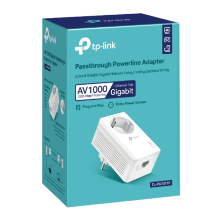 Network Extender, Internet Booster - TP-Link TL-PA7017P Powerline Adapter - White, wholesale price