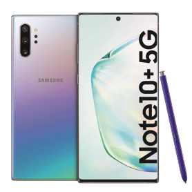 Smartphone, Mobile Phone - Samsung Galaxy Note 10 Plus 5G 512GB - Silver (Screen, Power Button, and Back Glass Cracked), wholesa