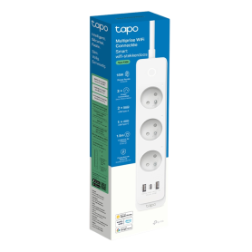 Bloc Multiprises TP-Link WiFi - 2 Ports USB Type A - Connectivité et Confort en Blanc
