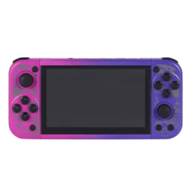 Gaming Console, Handheld Device - G50V 5-inch Portable Console, 64GB, 2500mAh, Retro Compatible with PSP/PS1 Arcade Games - Purp