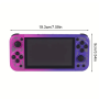 Gaming Console, Handheld Device - G50V 5-inch Portable Console, 64GB, 2500mAh, Retro Compatible with PSP/PS1 Arcade Games - Purp