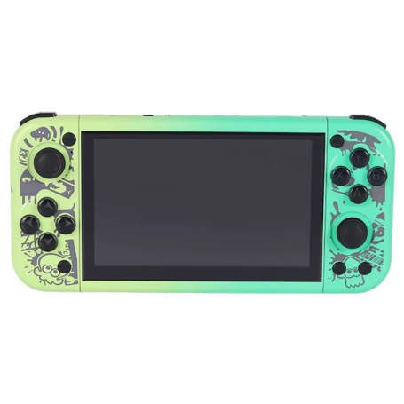 Gaming Console, Handheld Device - G50V 5-inch Portable Console, 64GB, 2500mAh, Retro Compatible with PSP/PS1 Arcade Games - Gree