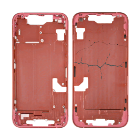 Replacement Parts - Chassis Empty iPhone 14 Rouge (Origin Disassembled) - Broken, wholesale price