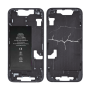 Coque, Structure - Châssis iPhone 14 Noir - sans Connecteur de Charge avec Batterie sans Vitre Arrière (Origine Demonté) - Cassé