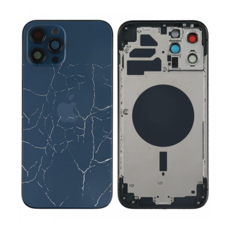 Phone Frame, Housing - Empty iPhone 12 Pro Blue Chassis (Original Disassembled) - Broken, wholesale price