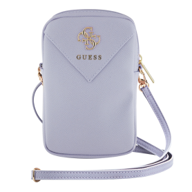 Étui, Coque - Pochette pour téléphone portable Zip PU Triangle 4G Guess GUWBZPGSTEGU – Violet, prix de gros.