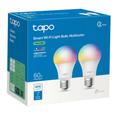 Lampe Intelligente, Éclairage Smart - Ampoule Connectée Multicolore Tp-Link Tapo L530E (Pack de 2), prix de gros.