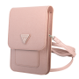 Handbag, Pouch - Saffiano Triangle Mobile Phone Pouch Guess GUWBSATMPI – Pink, wholesale price