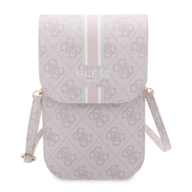 Accessoire smartphone, Housse téléphone - Pochette pour téléphone portable 4G Stripes Guess GUWBP4RPSP – Rose, prix de gros.