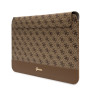Laptop Sleeve, Computer Case - Guess 4G Stripe Metal Logo Computer Sleeve GUCS14PS4SGW - 14" Brown, wholesale price