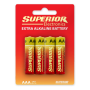 Batteries, Power Cells - Alkaline Micro AAA/LR03 4 Pcs Batteries - Superior Electronics SUPBA001, wholesale price