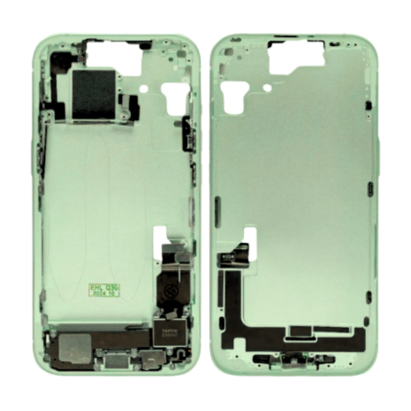 Back Housing - IPhone 15 Rear Chassis without Rear Glass without Green eSIM US Battery (Original Disassembled) Grade AB, wholesa