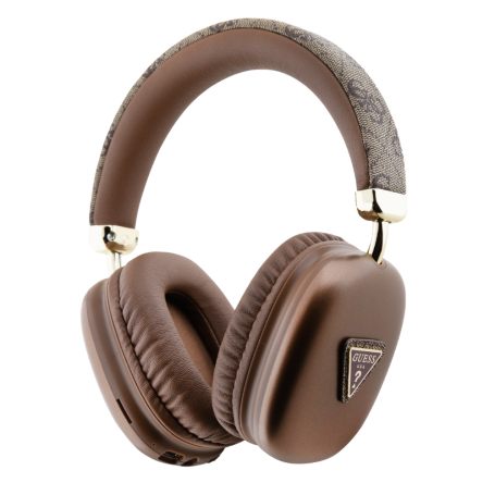 Headphones, Earbuds - Wireless Bluetooth Headset with Metal Triangle Logo Guess GUBHK1P4TPW - Brown, wholesale price