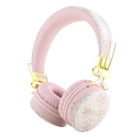 Écouteurs, Headset - Casque sans Fil Bluetooth avec Logo 4G Classique Guess GUBH704GEMP - Rose, prix de gros.