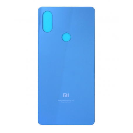 Vitre arrière Xiaomi Mi 8SE Blue - Avec logo + Adhesif