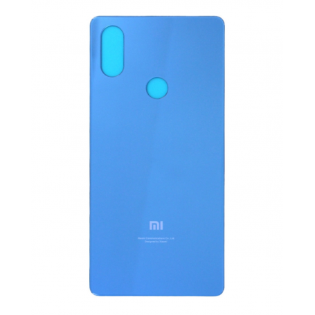 Dos, Coque - Vitre arrière Xiaomi Mi 8SE Blue - Sans logo + Adhesif, prix de gros.