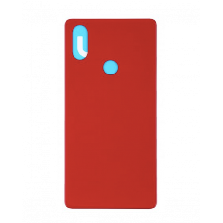 Vitre arrière Xiaomi Mi 8SE Rouge - Avec logo + Adhesif