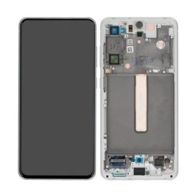 Screen, Display - Samsung Galaxy S21 FE (G990) White Screen + Frame (Original Refurbished), wholesale price