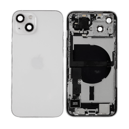 Back Cover, Rear Housing - Back Cover Housing iPhone 13 Mini White - Charging Connector without Battery (Original Disassembled) 