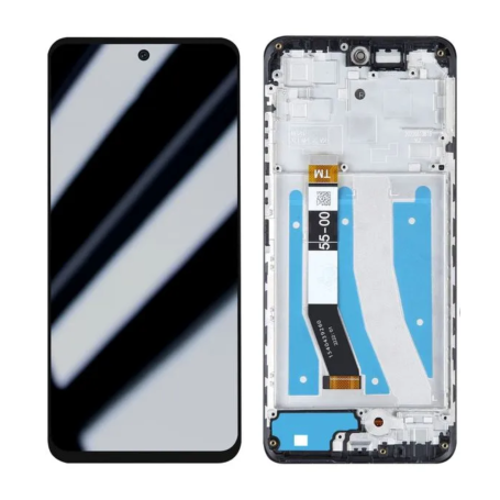 Écran, Display - Ecran Motorola Moto G32 (2022) Gris avec Châssis (Original Pack), prix de gros.
