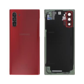 Dos, Coque - Vitre arrière Samsung Galaxy Note 10 (N970) Rouge (Service Pack) - GH82-20528E, prix de gros.