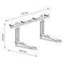 Fixation Murale, Support Climatiseur - Support Mural Air Fix Pro 420 pour Climatiseur Superior Electronics SUPSAW002 - Charge Ma