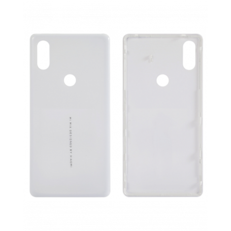 Vitre arrière Xiaomi mix 2s Blanc - Avec logo + Adhesif