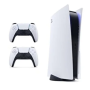 Jeux vidéo, Console, Gaming - Console Sony PlayStation 5 - PS5 Edition Digitale Blanc - 825 Go SSD - 4K/8K - HDR avec 2 Manettes