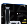 Jeux vidéo, Console, Gaming - Console Sony PlayStation 5 - PS5 Edition Digitale Blanc - 825 Go SSD - 4K/8K - HDR avec 2 Manettes