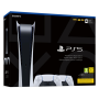 Sony PlayStation 5 Console - PS5 Digital Edition White - 1TB SSD - 4K/8K - HDR with 2 Wireless SONY Dualsense Controllers
