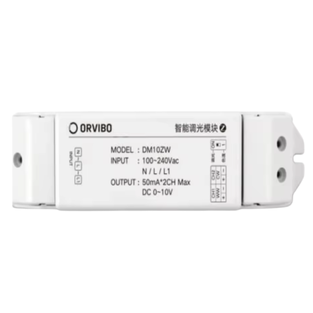 Gradateur LED, Dimmer - Contrôleur Variateur de Lumière 0-10V Courant Constant AC100-240V - ORVIBO DM10ZW 168 × 39.5 × 30 mm, pr