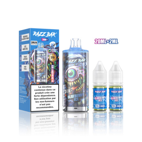 Vape, E-Cigarette - RAZZBAR 30K+ Puffs - Blueberry Ice, wholesale price