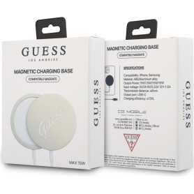 Charging Pad, Power Adapter - Wireless Charger Magsafe 15W USB-C Guess GUCBMSLRD - Gold, wholesale price