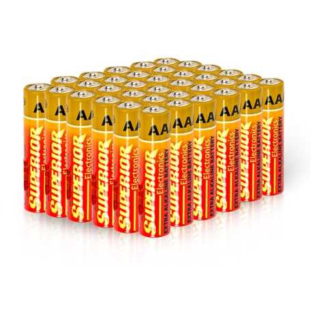 Batteries, Accus - Lot de Piles Alcalines Micro AAA/LR03 60 Pcs - Superior Electronics SUPBA003 (Vrac), prix de gros.