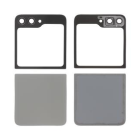 Back Glass, Rear Cover - Complete Rear Glass for Galaxy Z Flip5 (F731B) Grey (No logo), wholesale price