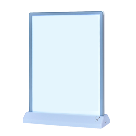 LED Display, Signboard - A4 22.5*30.4cm Double-Sided LED Advertising Panel – Rechargeable Countertop Display for Table and Bar, 