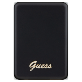 Chargeur sans fil, Batterie externe - Power Bank Magsafe Logo Métal 5000mah 15W Guess GUPBM5ALGSGK - Noir, prix de gros.