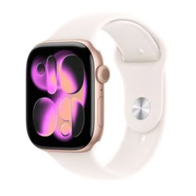 Smartwatch Apple, Wearable - Montre Connectée Apple Watch Series 11 GPS 42mm Aluminium Rose Or avec Bracelet Sport M/L - Neuf, p