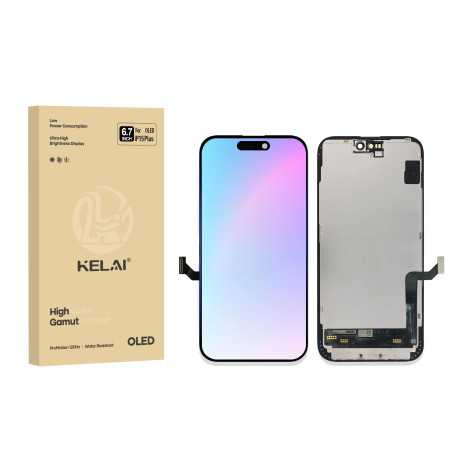 Screen, Display - Screen iPhone 15 Plus (Hard OLED) KELAI - Support IC Change - Original Size and Thickness, wholesale price