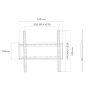 Superior Fixed Wall-Mount TV Bracket Extra Slim for 37-70 inch TVs Supports 35 kg