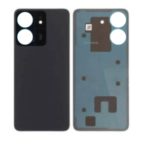 Coque, Dos - Vitre Arrière Xiaomi Redmi 13C Noir sans Contour Lentille (Original Démonté) - Grade AB, prix de gros.