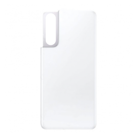 Dos, Coque - Vitre arrière Samsung Galaxy S21 5G (G991B) Phantom Blanc sans Contour Lentille (Original Démonté) - Grade A, prix 