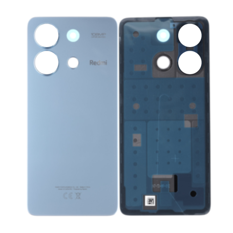Back Glass, Rear Cover - Xiaomi Redmi Note 13 4G Back Glass Blue Without Lens Frame (Original Disassembled) - Grade B, wholesale