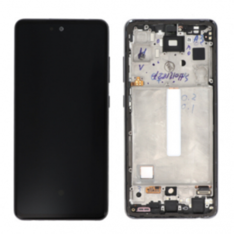 Display - Screen Samsung Galaxy A52S 5G White + Frame (Original Disassembled) - Grade A, wholesale price