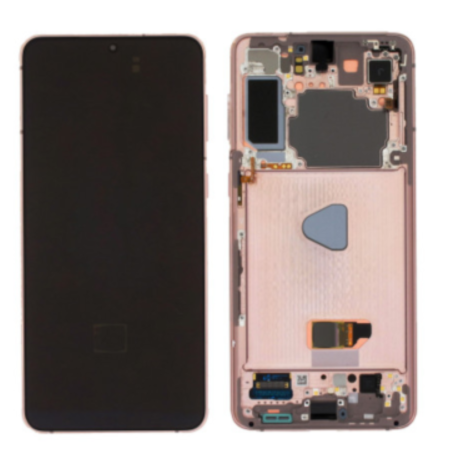 Screen, Display - Screen Samsung Galaxy S21 Plus (G996) Rose + Frame (Original Disassembled) - Grade A, wholesale price