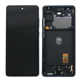 Écran, Display - Ecran Samsung Galaxy S20 FE 4G/5G 2020 (G780/G781) Bleu/Noir + Châssis (Original Démonté) - Grade B, prix de gr