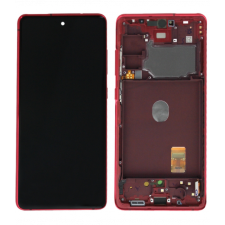 Display, Screen - Samsung Galaxy S20 FE 4G/5G 2020 (G780/G781) Red Screen + Frame (Original Disassembled) - Grade B, wholesale p