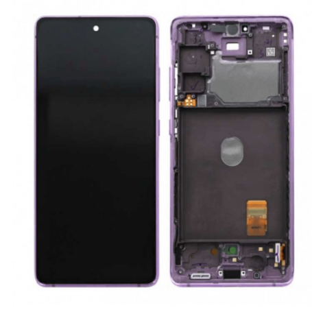Screen, Display - Samsung Galaxy S20 FE 4G/5G 2020 (G780/G781) Purple Screen + Frame (Original Disassembled) - Grade B, wholesal